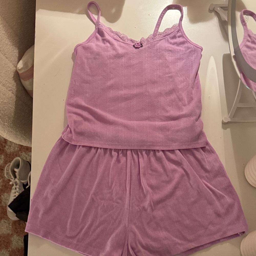 Colsie Lilac Women’s Two-Piece Pajama Set